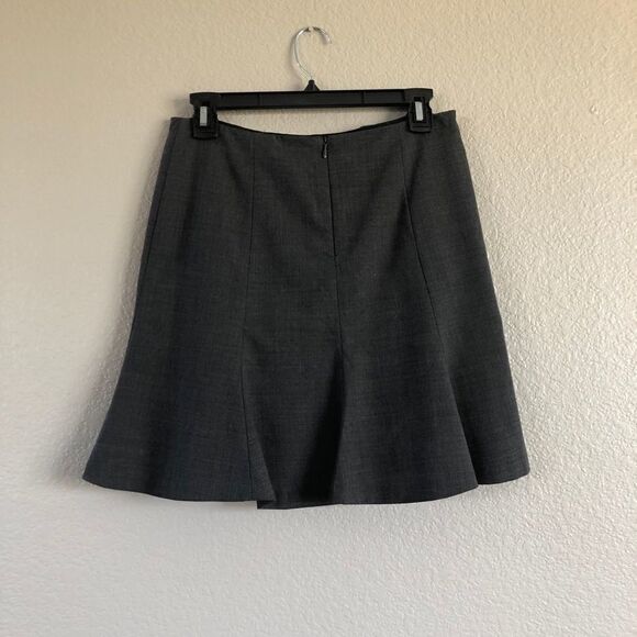 Express Flared Fit Gray Wool Blend Skirt 0 - Picture 3 of 4